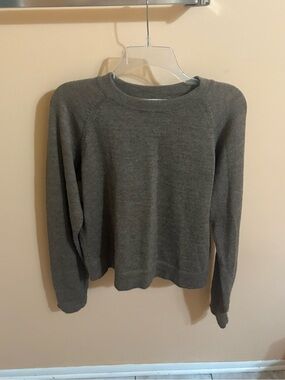 Long Way brown baby alpaca sweater